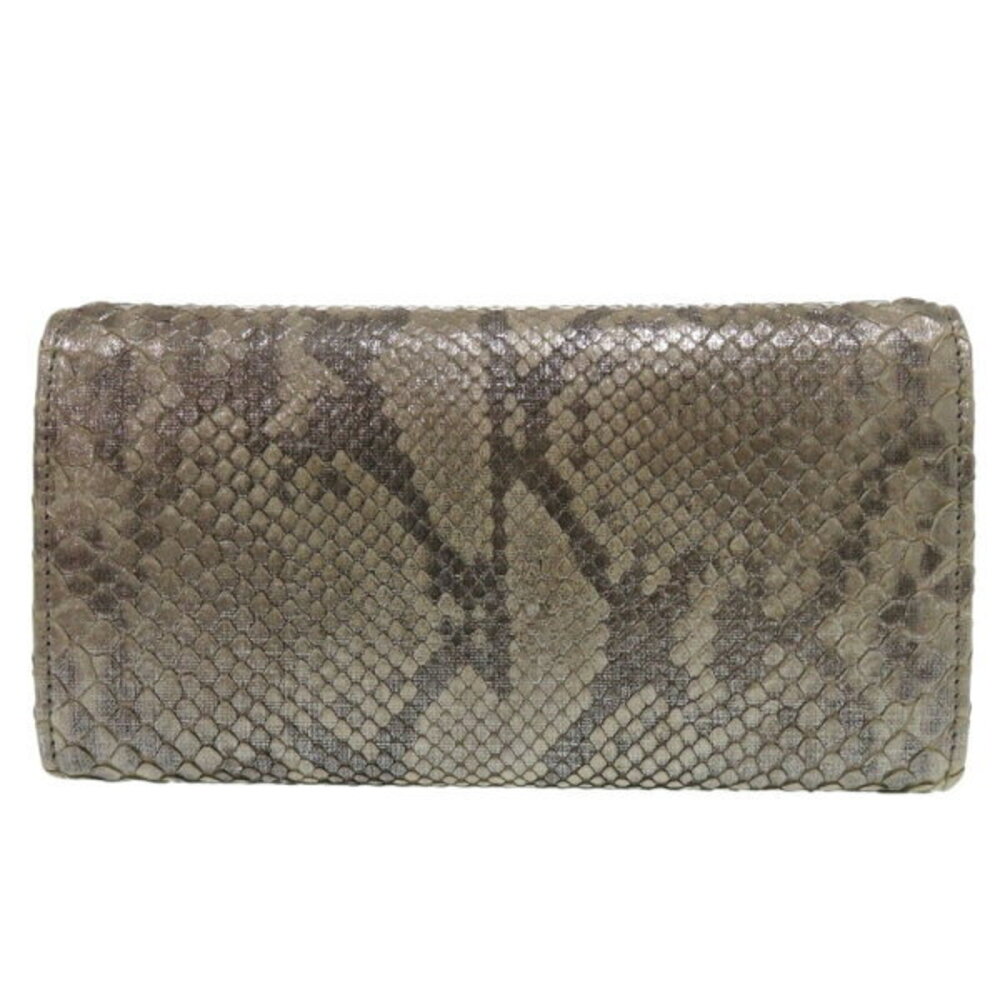 Gucci Continental Wallet Python GG Sparkling Brow… - image 3